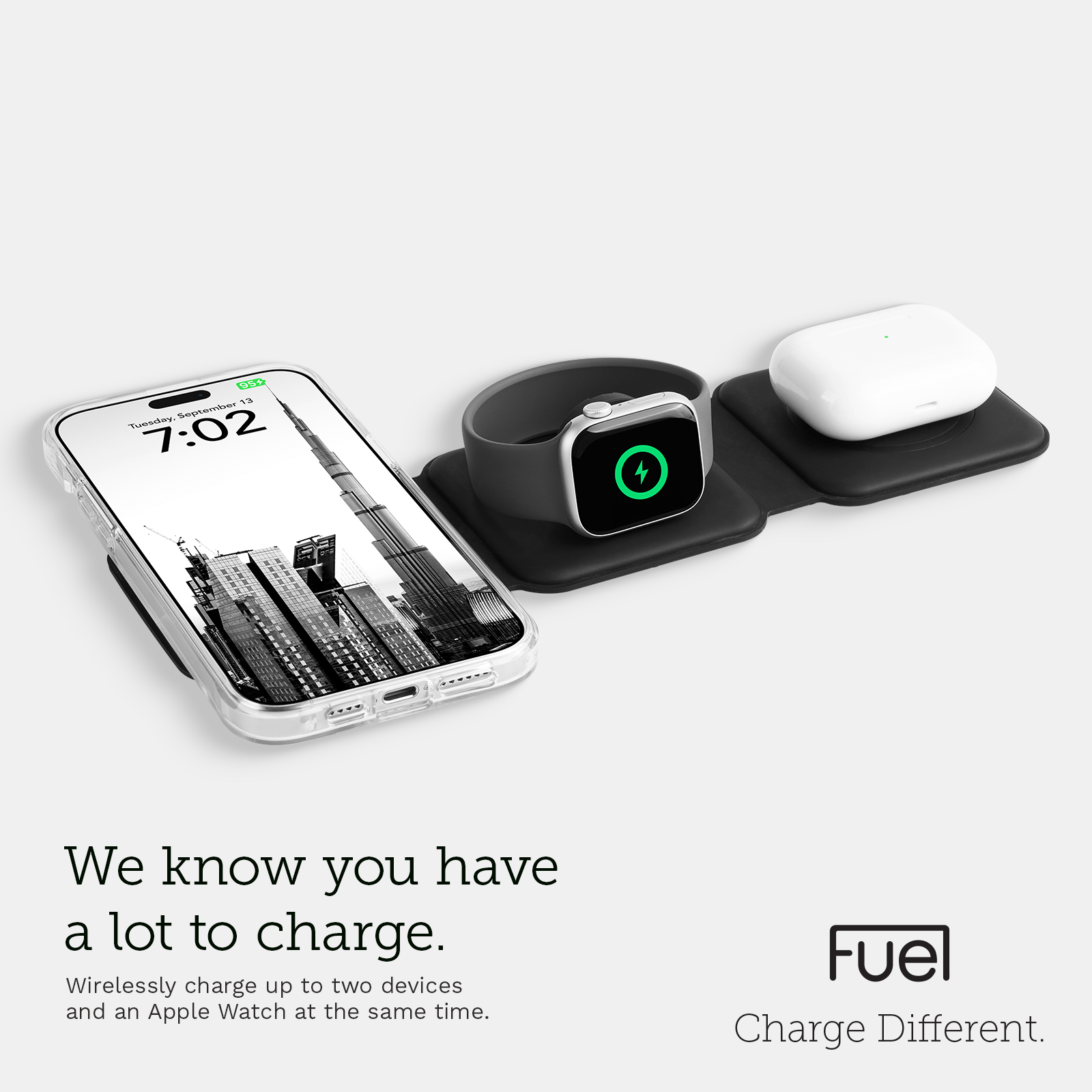 Fuel Foldable Wireless Qi2 Travel Charger