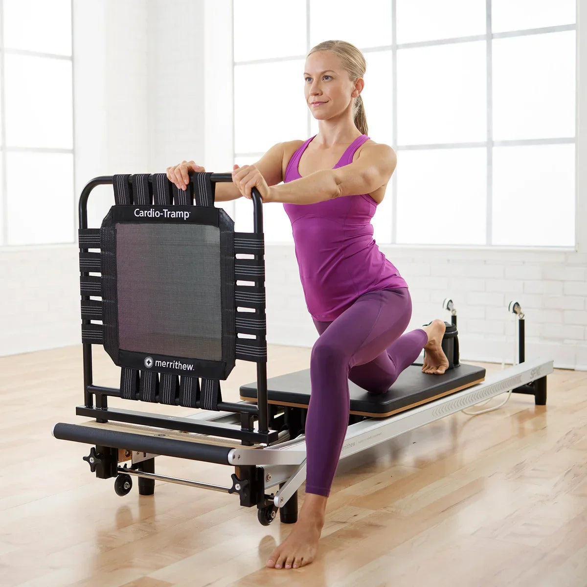 Merrithew At Home SPX Reformer Pilates Package with Cardio-Tramp