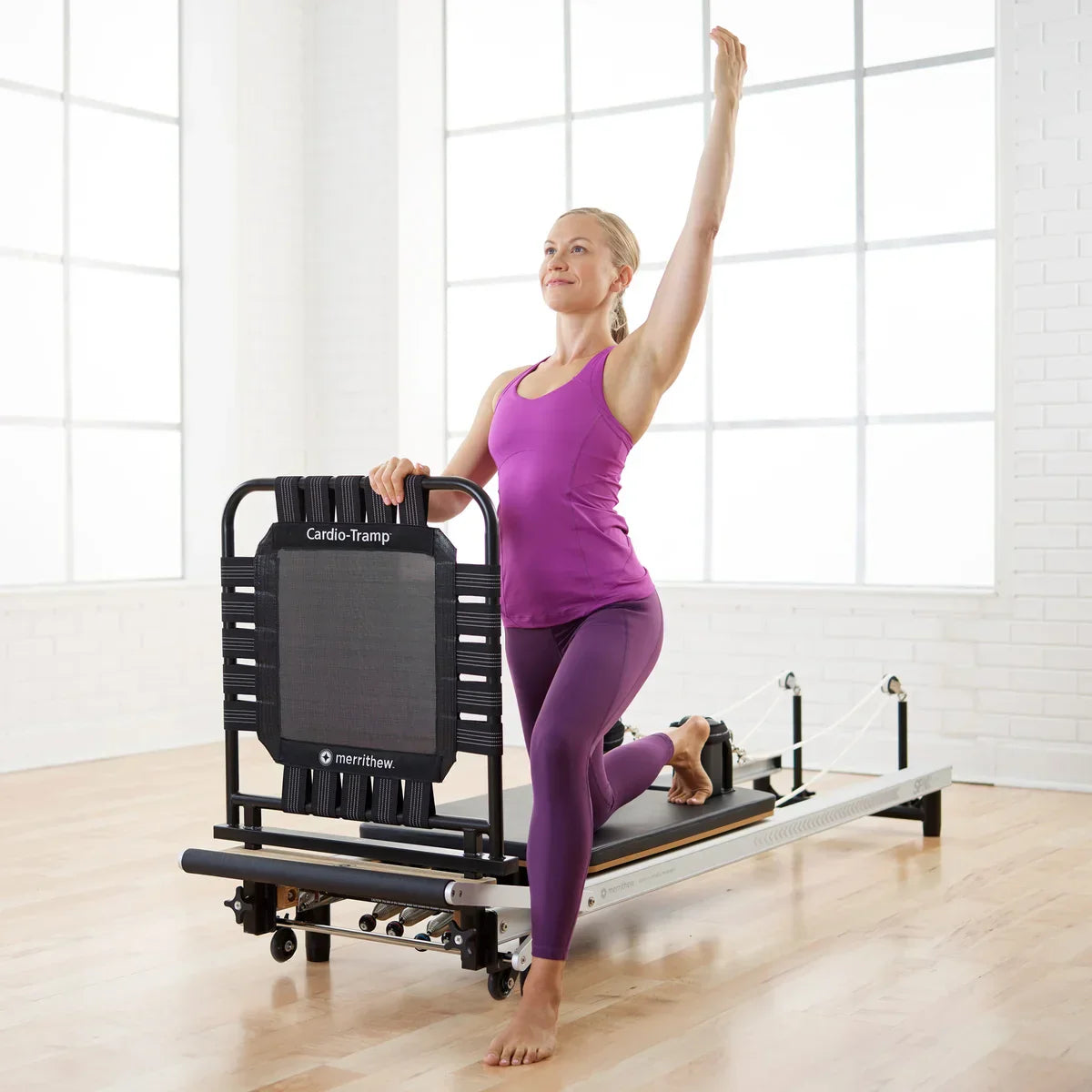 Merrithew At Home SPX Reformer Pilates Package with Cardio-Tramp