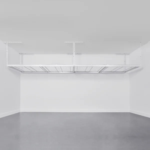 SafeRacks Overhead Garage Storage Combo Kit, Two 4 ft. x 8 ft. Racks, 18-piece Deluxe Hook Accessory Pack