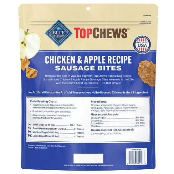 Top Chews Chicken & Apple Recipe 100% Natural Dog Treats