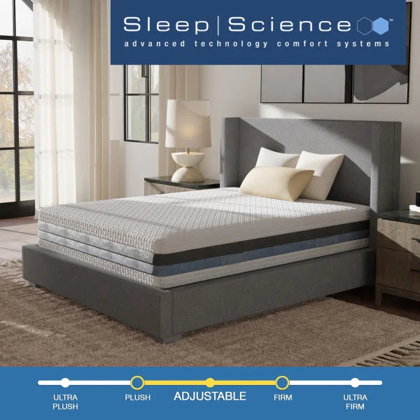 Sleep Science 12" iFlip Sonoma Dual Comfort Memory Foam Mattress