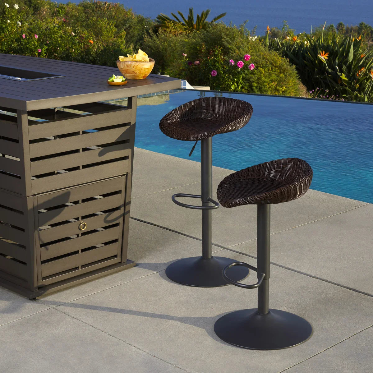 Portofino Airlift Barstool, 2-pack