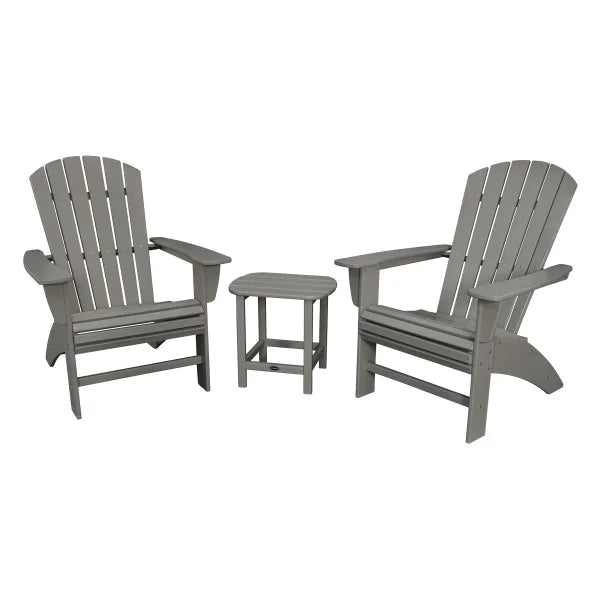 Portside 3-piece Outdoor Patio Shellback Adirondack Set