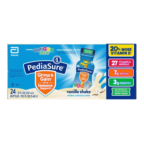 PediaSure with OptiGRO Plus Kids Shake, 8 fl oz, 24-count