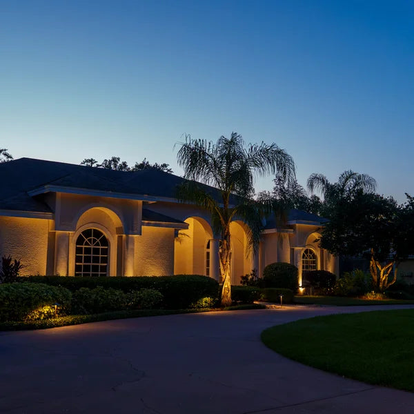 VOLT Low Voltage LED Outdoor Spotlight 6-pack Kit with 100W Transformer