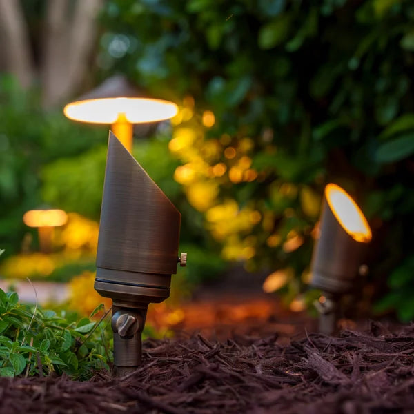 VOLT Low Voltage LED Outdoor Spotlight 6-pack Kit with 100W Transformer