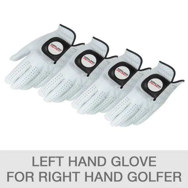 Kirkland Signature Leather Golf Glove Left Handed, 4-pack