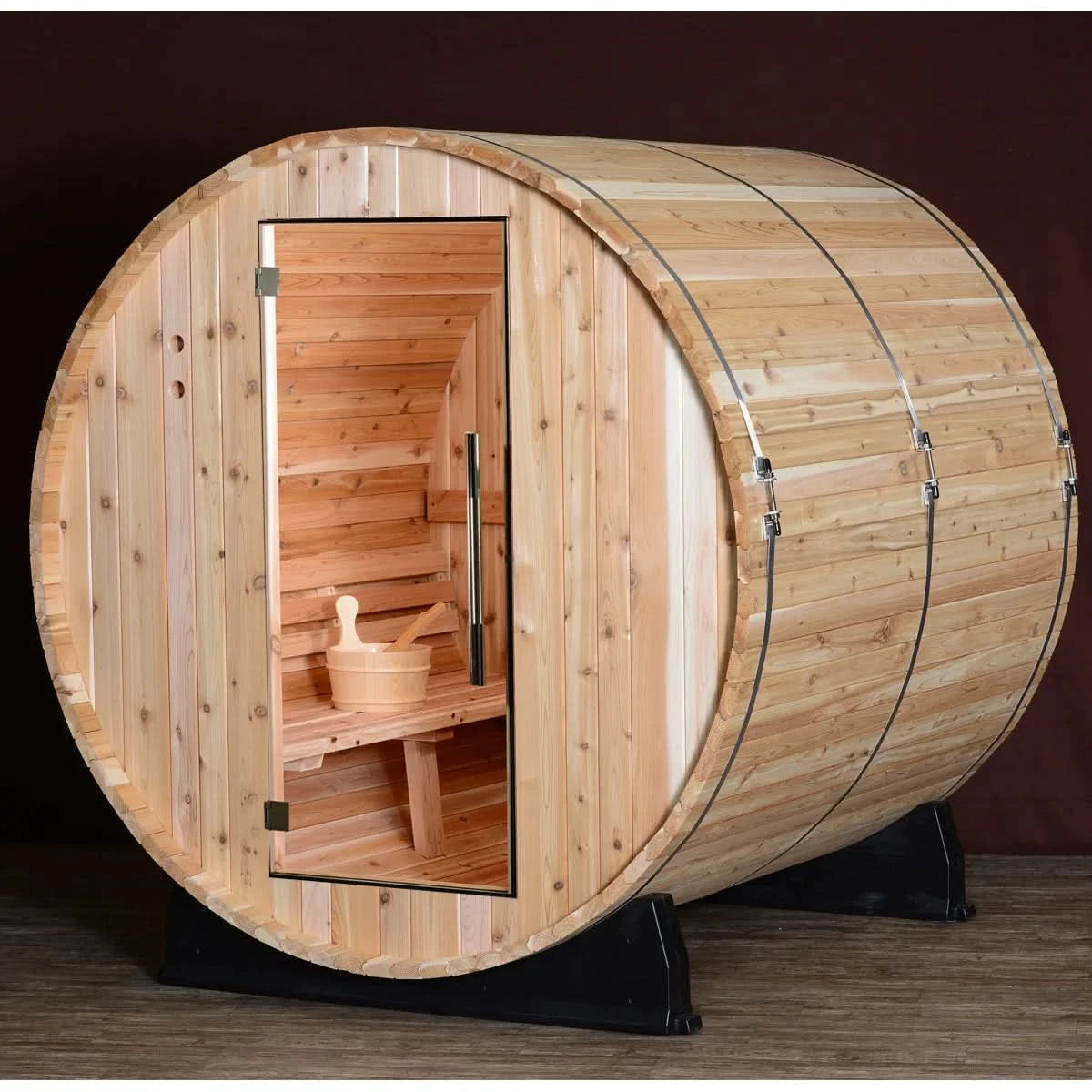 Almost Heaven Saunas Morgan 4-person Barrel Sauna