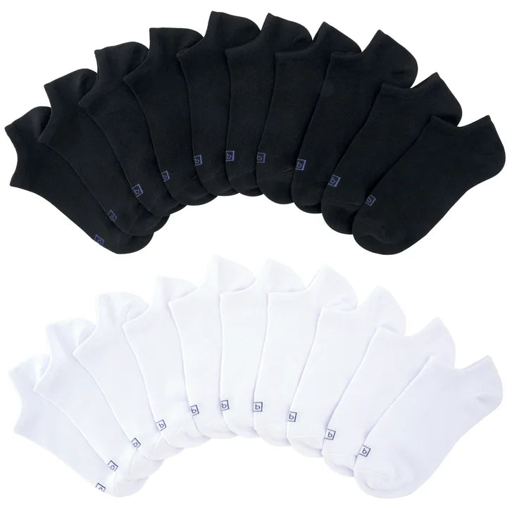 K Bell Women's No Show Sock, 20 pair