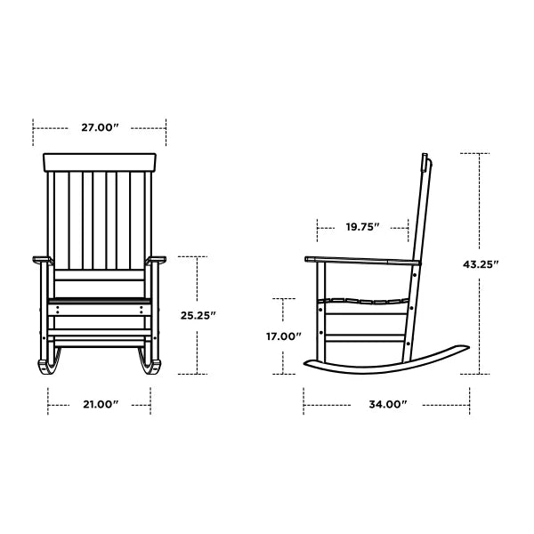 Portside Traditional Rocking Chair