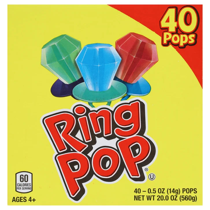Ring Pops Variety, .5 oz, 40-pack