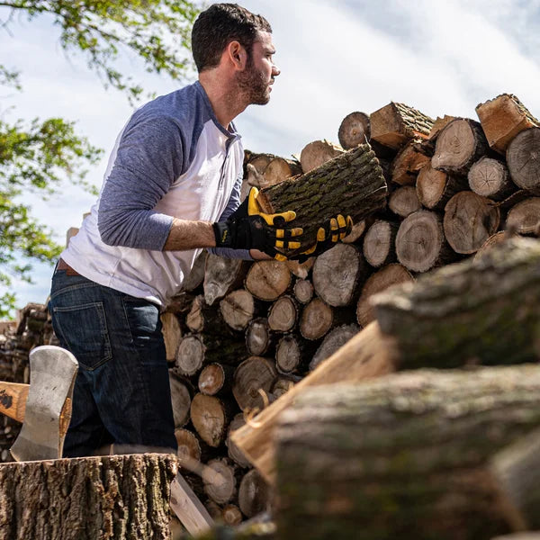 Wells Lamont Men's HydraHyde Leather Work Gloves, 6-pair