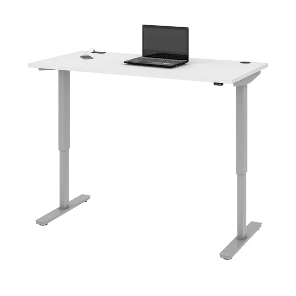 Bestar Upstand 30" x 60" Adjustable Height Desk with Monitor Arms