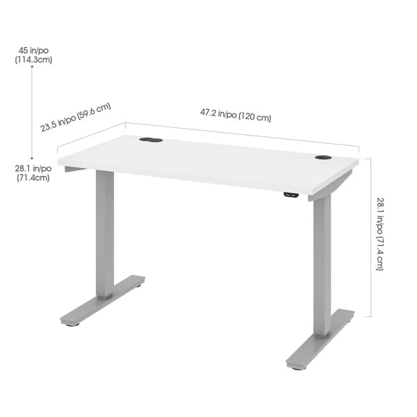 Bestar Upstand 24” x 48” Adjustable Height Desk