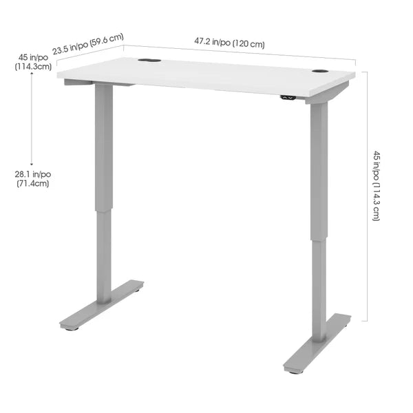 Bestar Upstand 24” x 48” Adjustable Height Desk