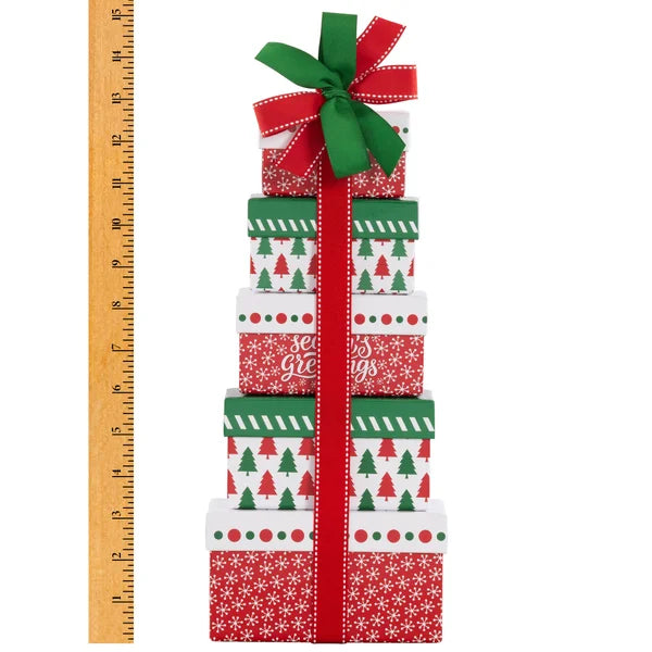 Happy Holidays Tower of Sweets,