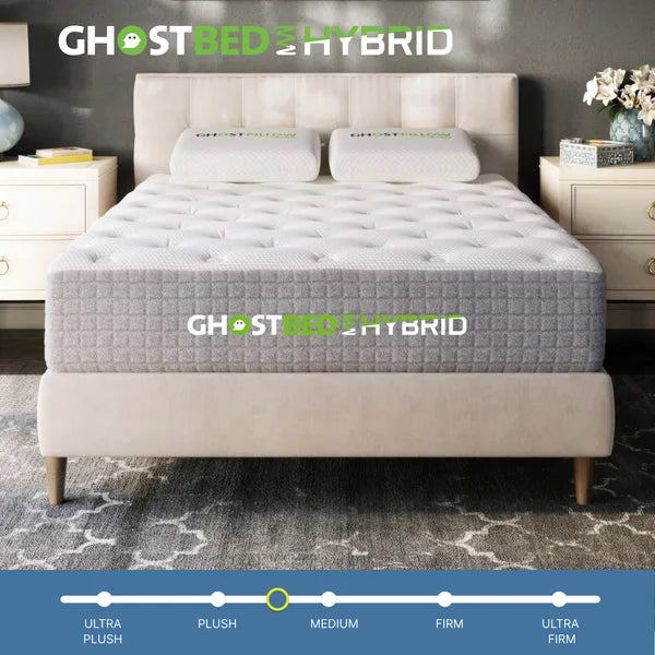 Ghostbed Hybrid 12" Medium-Plush Cooling Mattress