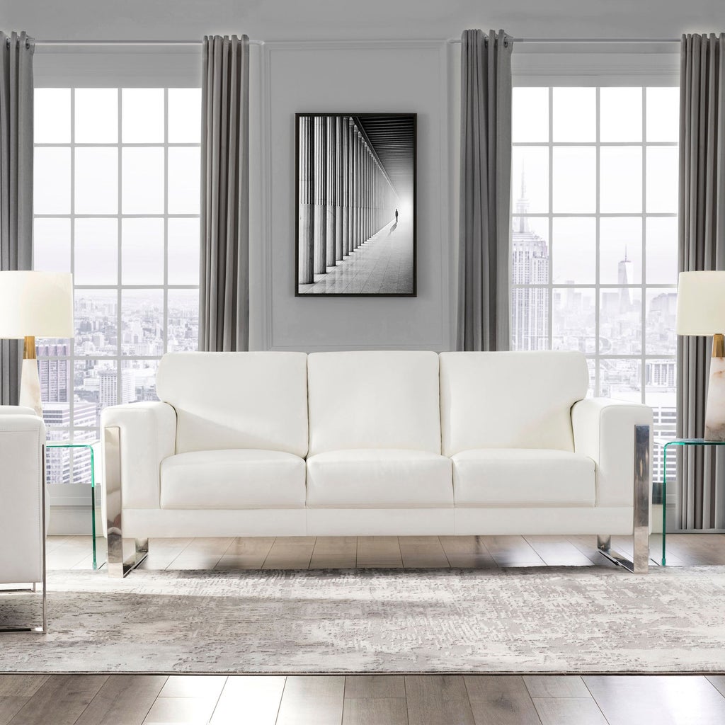 Amiens 2-piece Top Grain Leather Set - Sofa and Chair