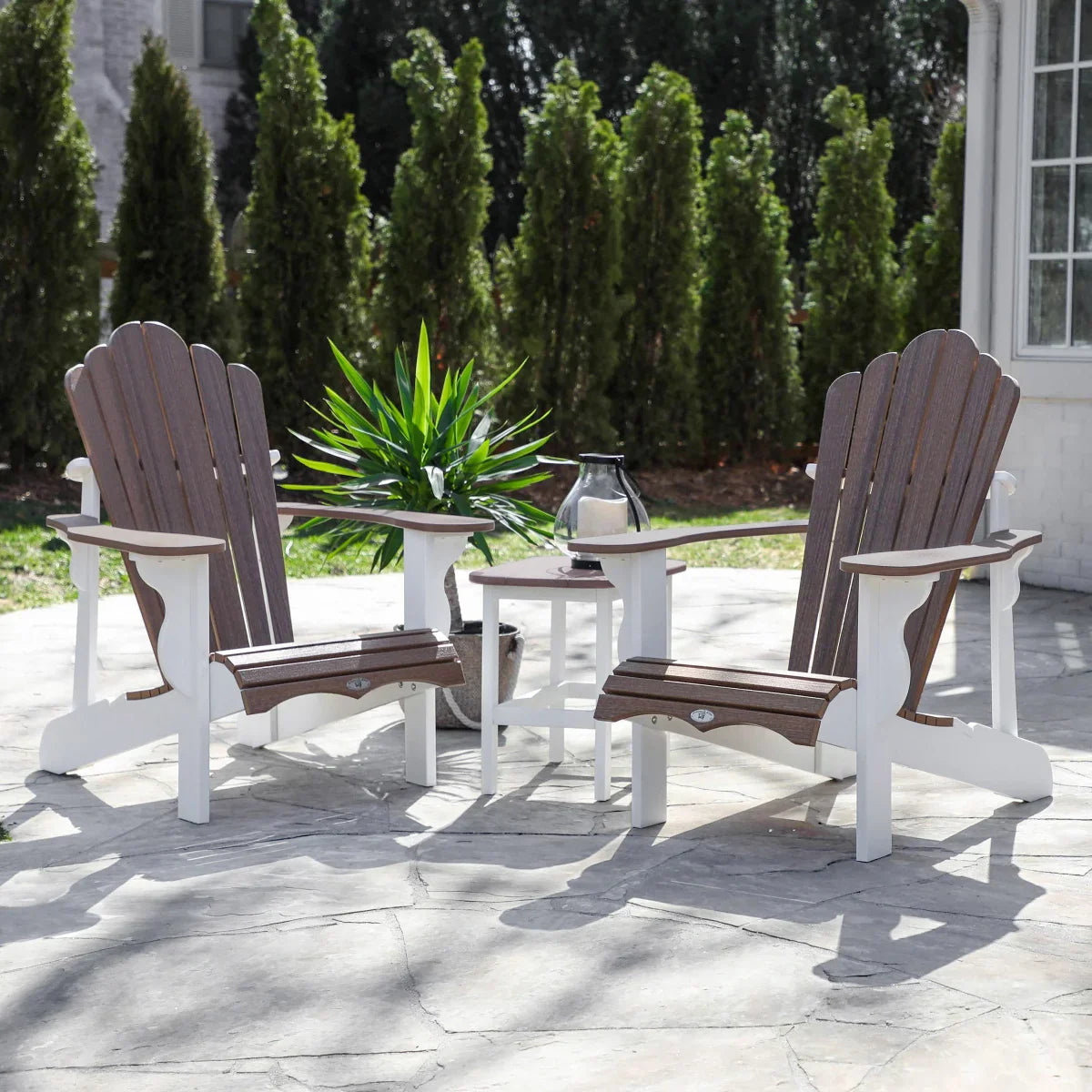 Leisure Line Classic Wood-Look Adirondack 3-piece Set by Tangent