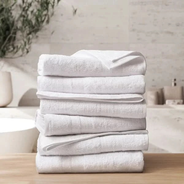 Enova Recycled Cotton Towel and Bath Mat Sets for Hospitality and Home