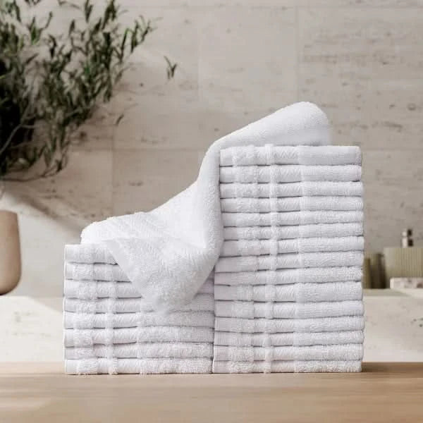 Enova Recycled Cotton Towel and Bath Mat Sets for Hospitality and Home