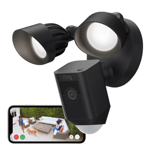Ring Floodlight Cam Wired Plus with Chime Pro 2.0 (2nd gen)