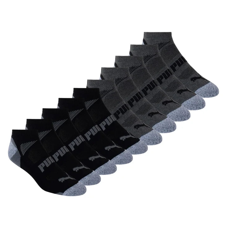 PUMA Men's No Show Sock, 10-pair