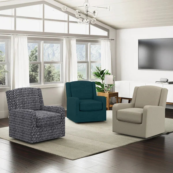 Easley Fabric Swivel Glider