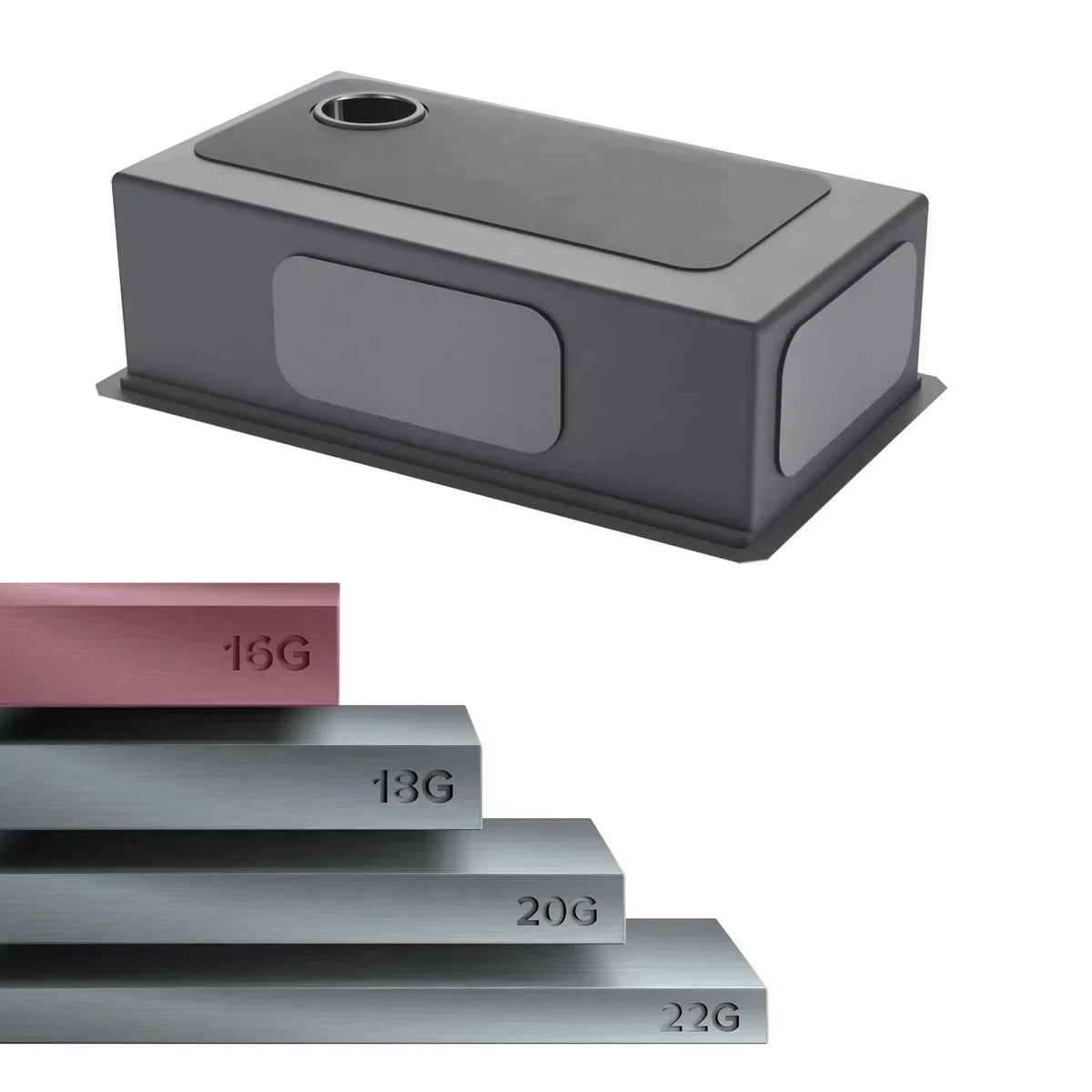 Delta 30” Undermount 16 Gauge Workstation Sink with 18” Kitchen Faucet