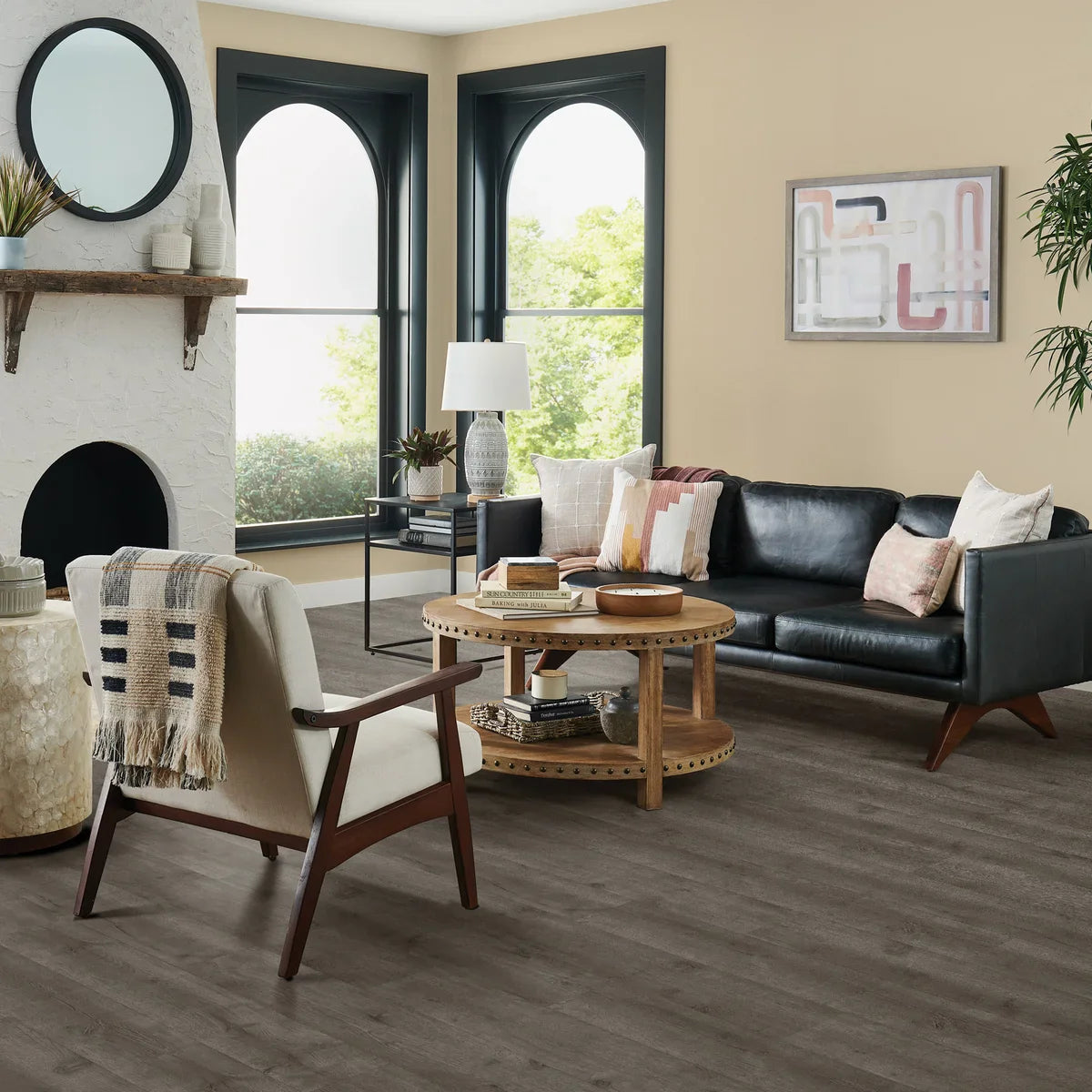 Mohawk Home 6MM Thick 7.5in X 48in 20 MIL Waterproof Luxury Vinyl Plank Flooring (17.3 sq ft/ctn)
