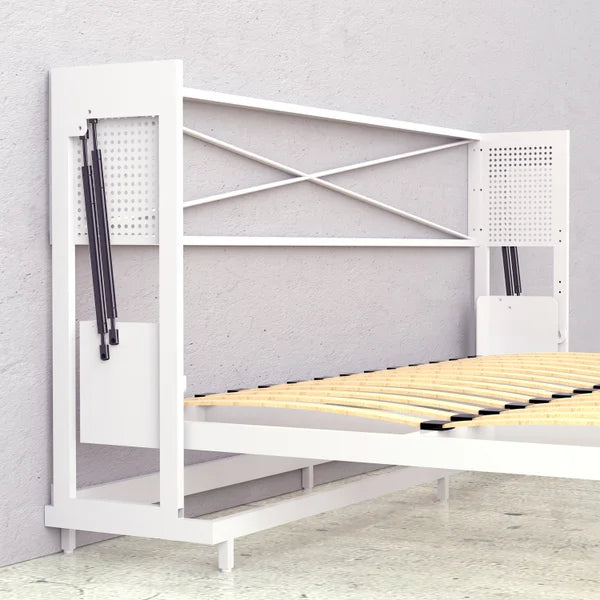 Bed & Room Porter Full Landscape Wall Bed in White