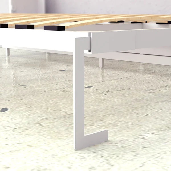 Bed & Room Porter Full Landscape Wall Bed in White