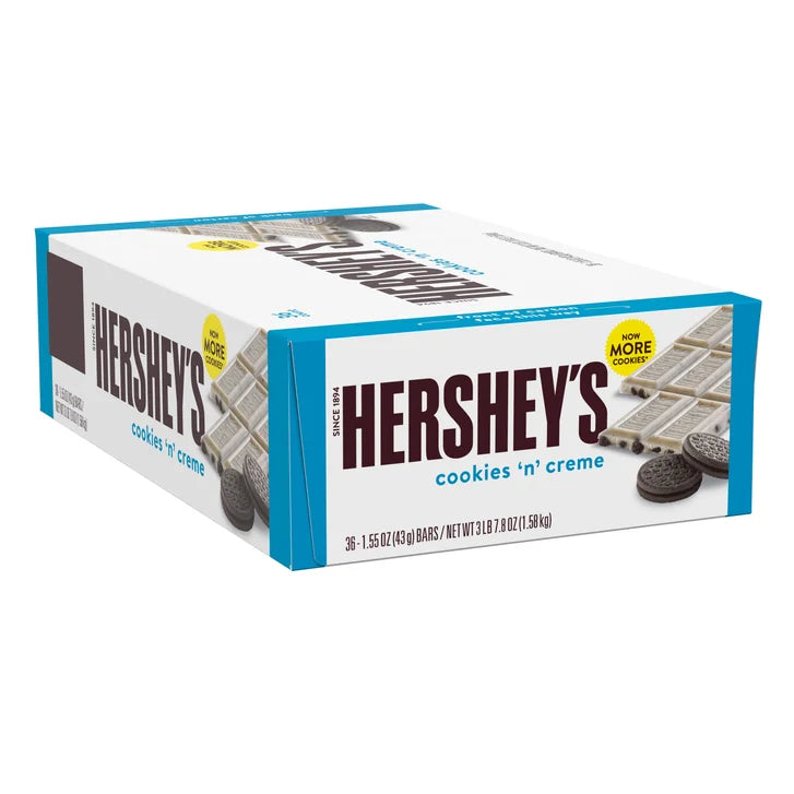 Hershey's, Cookies N' Creme, 1.55 oz, 36-count
