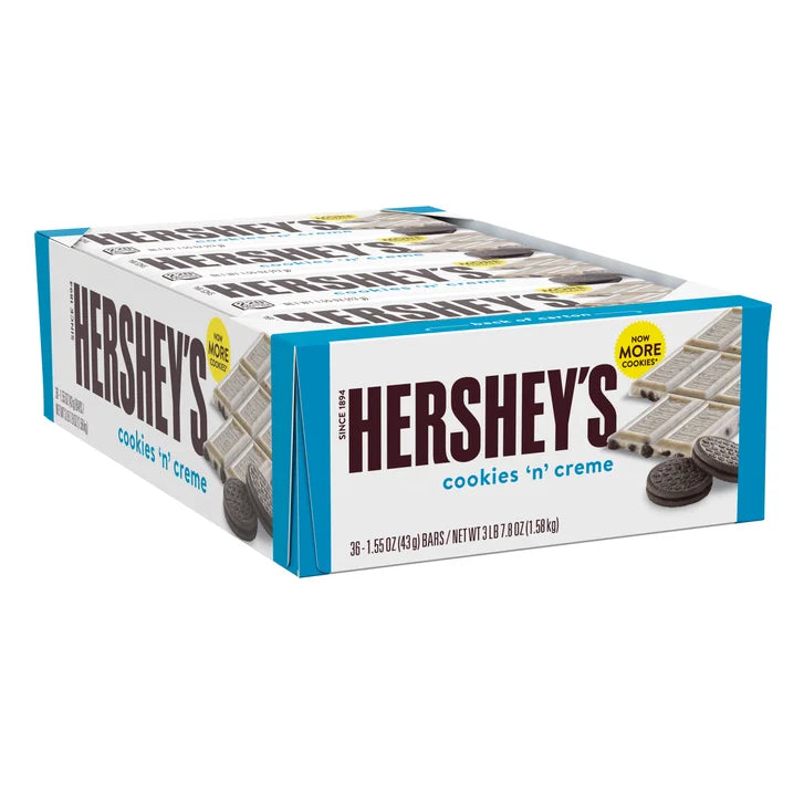 Hershey's, Cookies N' Creme, 1.55 oz, 36-count