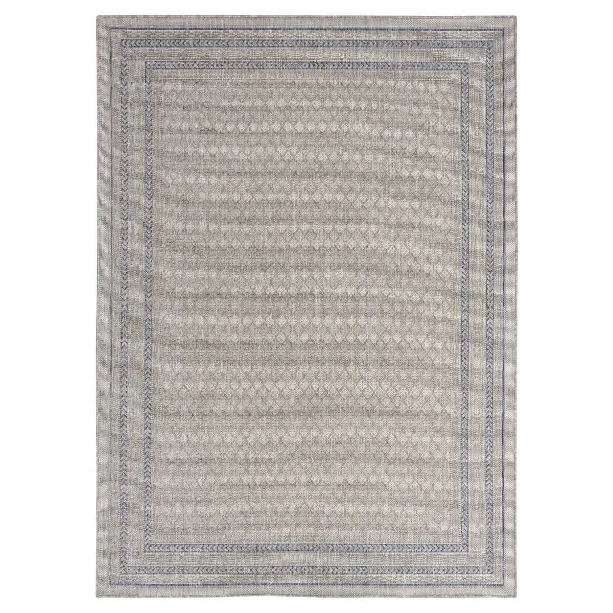 Nourison Garden Spring Indoor/Outdoor Rug Collection, Meadow Gray
