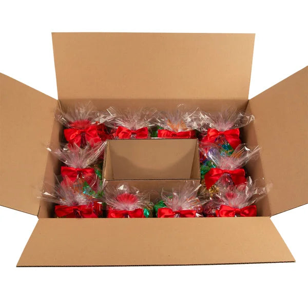 Popcornopolis Metallic Holiday 5-count Mini Cone Gift Basket, 10-pack