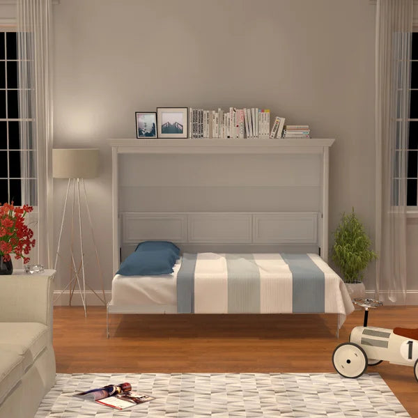 Bed & Room Brisbane Full Landscape Wall Bed in White