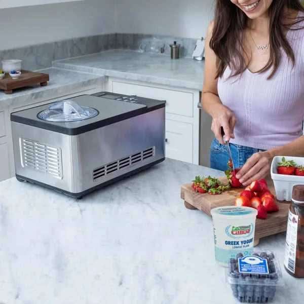 Whynter 2 Quart Capacity Compressor Ice Cream Maker & Yogurt Incubator with Stainless Steel Bowl