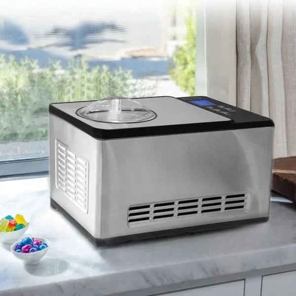 Whynter 2 Quart Capacity Compressor Ice Cream Maker & Yogurt Incubator with Stainless Steel Bowl