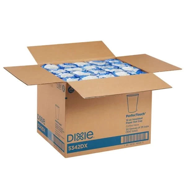 Dixie PerfecTouch 12 oz Paper Hot Cup, 500-count