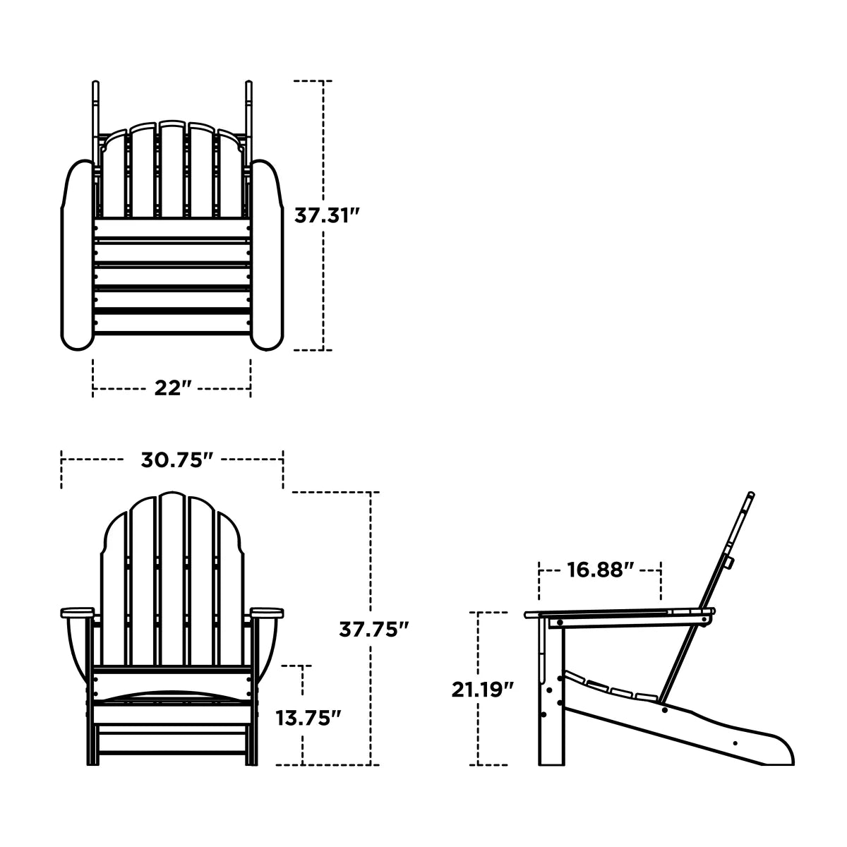 Long Beach Adirondack Chair
