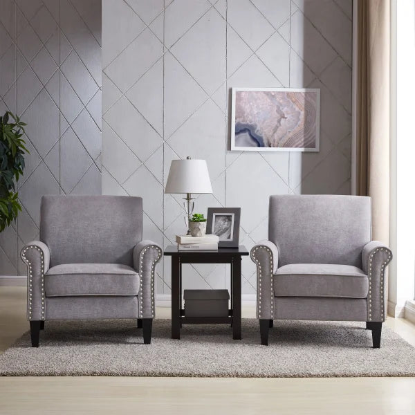 Monroe Fabric Club Chair, 2-pack