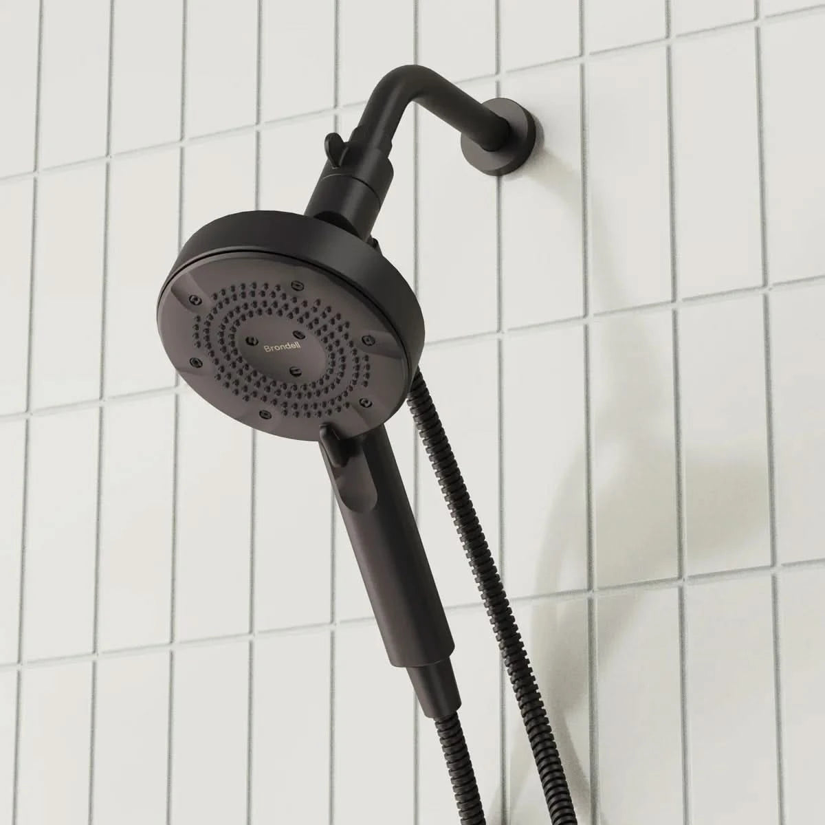 Brondell Nebia Merritt 5-setting Handheld Shower Head with HaloNetic Double Docking System