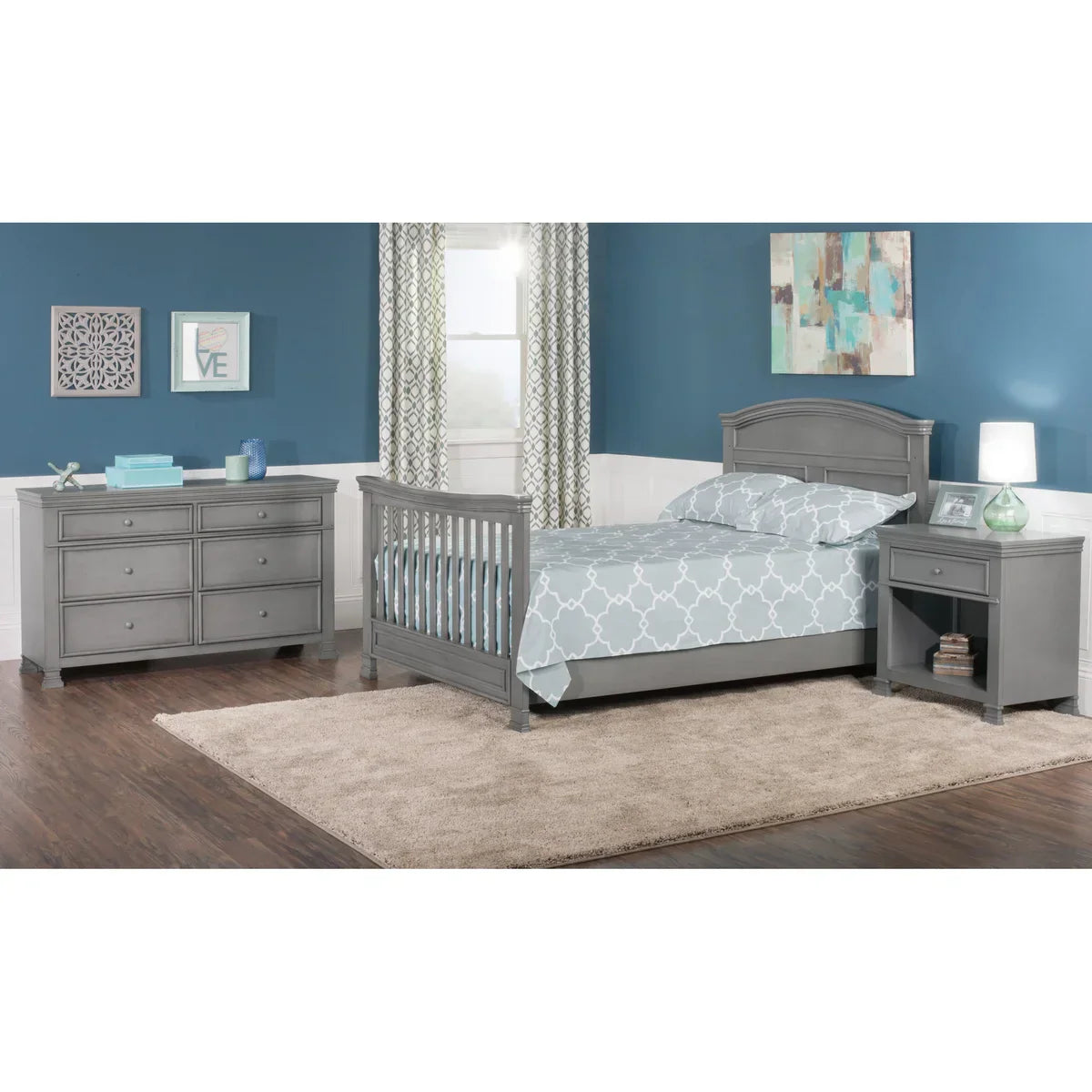 Child Craft Legacy Emerson Crib 5-piece Nursery Set, Chelsea Gray