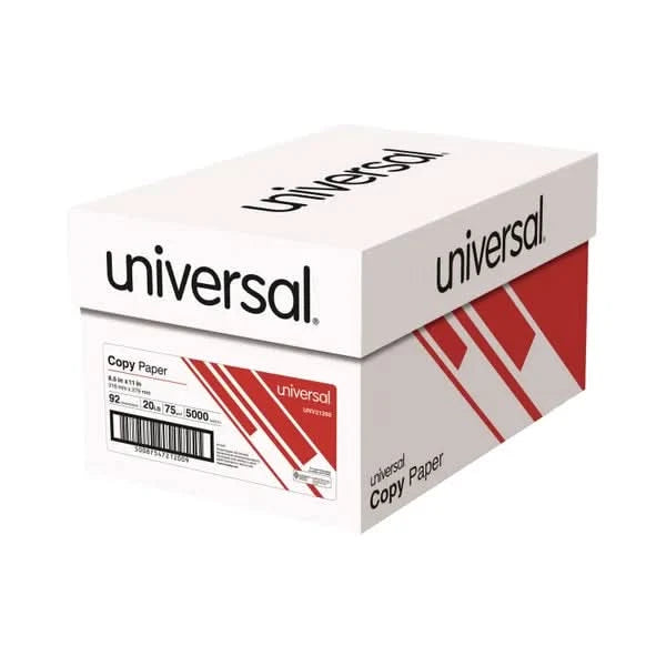 Universal Copy Paper, 8.5"x11" Letter, White, 20lb, 92 Bright