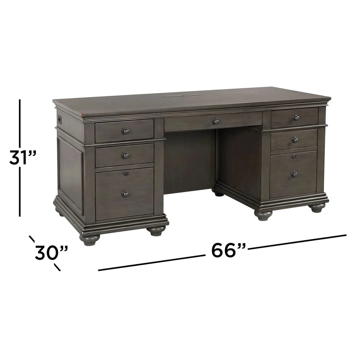 Brookdale 66" Executive Desk