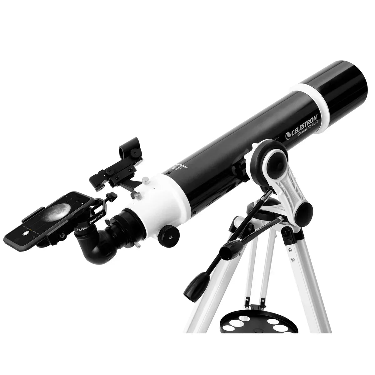 Omni AZ 102 Telescope with Smartphone Adapter & Bluetooth Remote