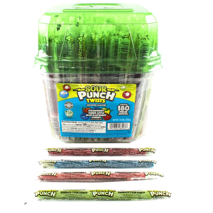 Sour Punch Twists, Variety, 180-count
