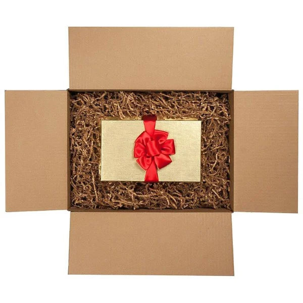 A.L. Schutzman 3-Tier Nested Gold Gift Box Set, Assortment of Nuts and Chocolate, 8 lb Total